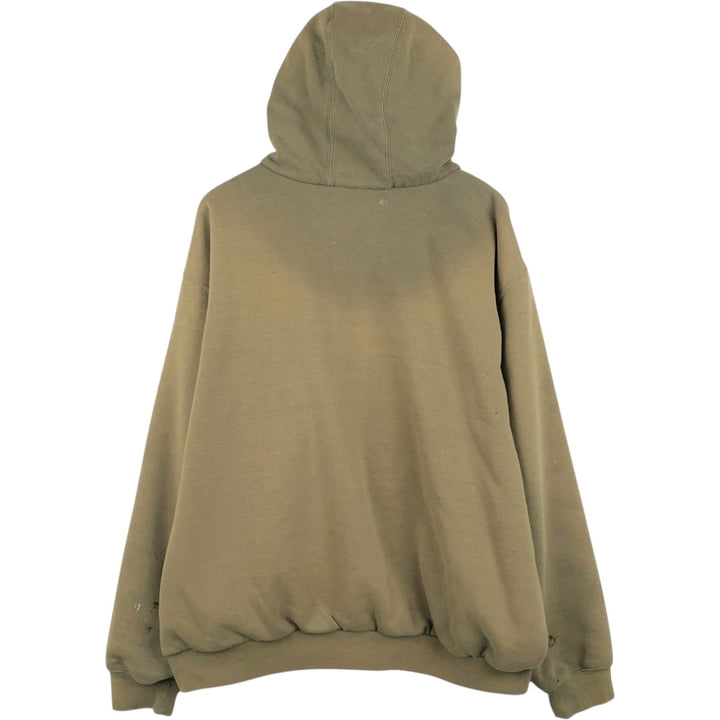 Carhartt Sweat Full Zip Hoodie Men's XXL unclear Khaki type Vintage Second Hand