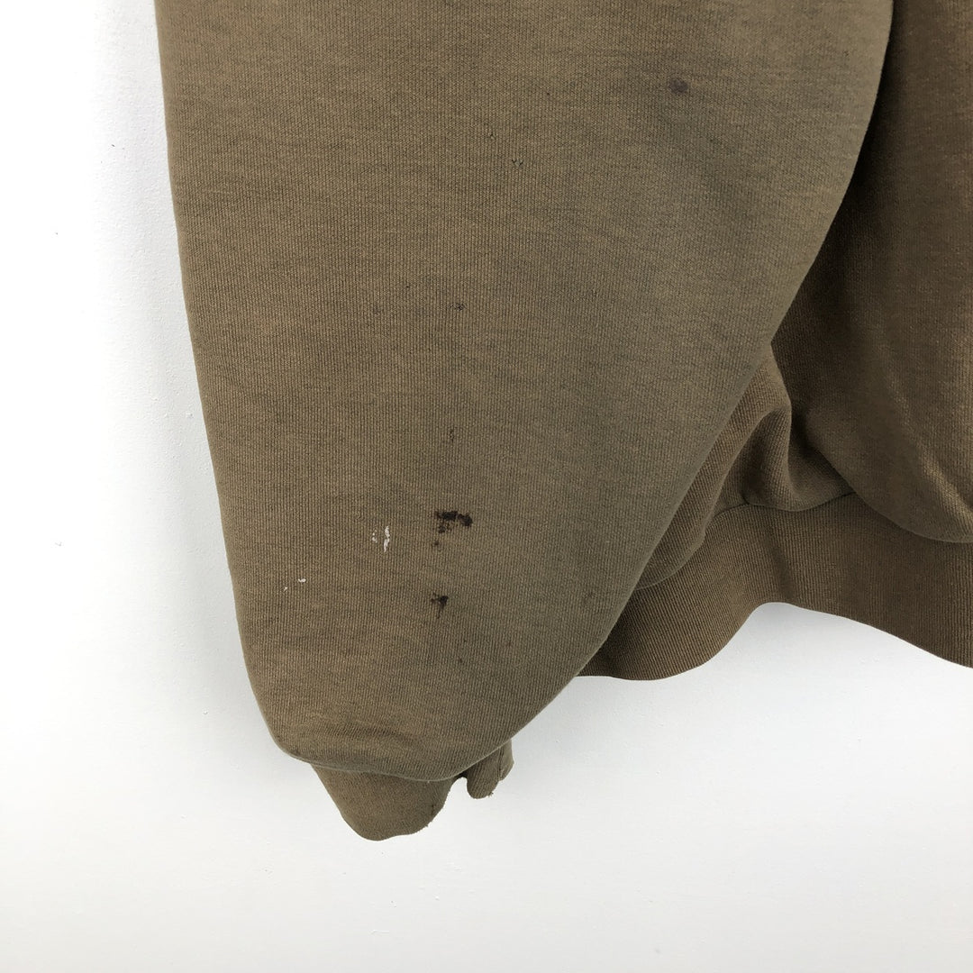 Carhartt Sweat Full Zip Hoodie Men's XXL unclear Khaki type Vintage Second Hand