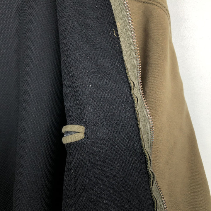 Carhartt Sweat Full Zip Hoodie Men's XXL unclear Khaki type Vintage Second Hand