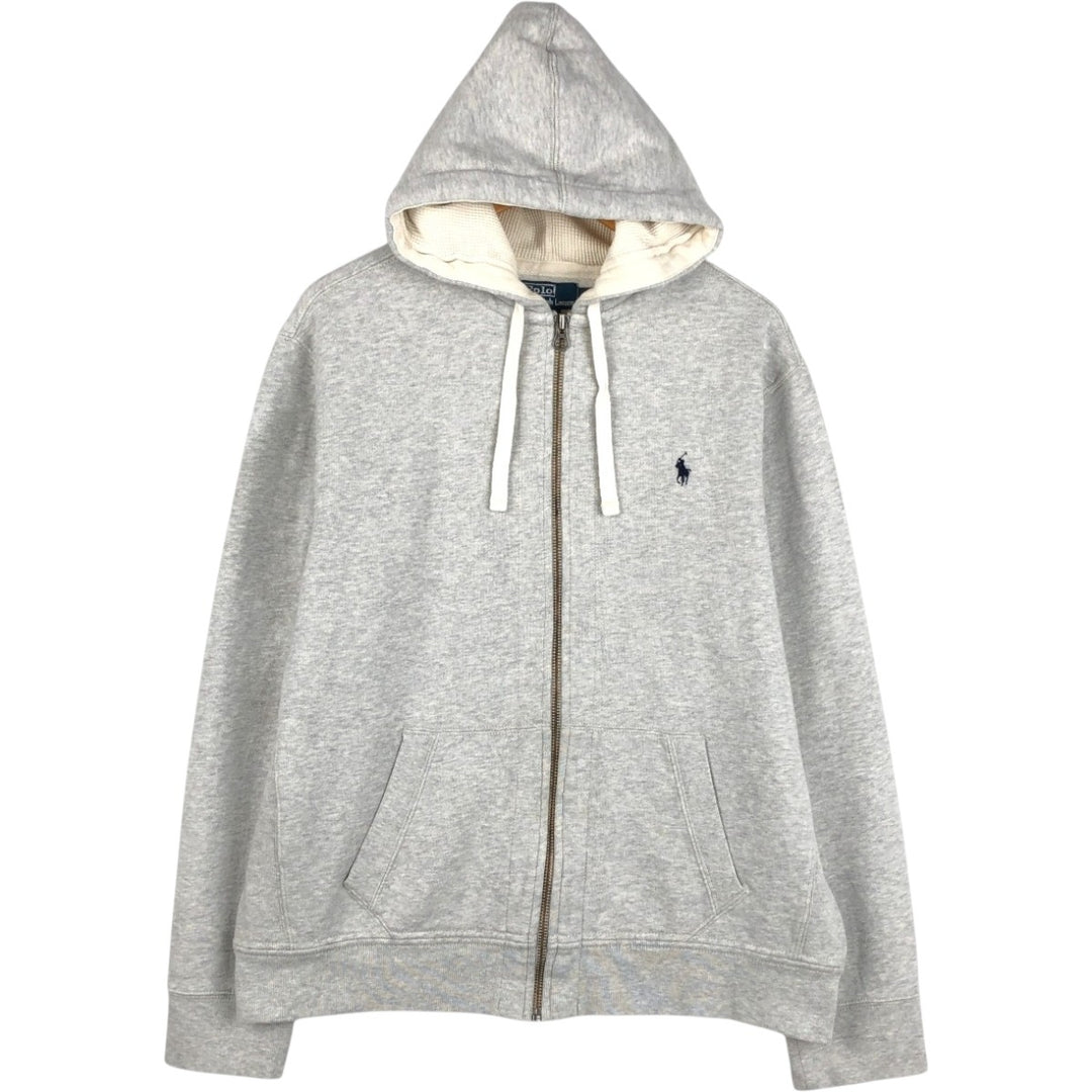 Ralph Lauren POLO by Ralph Lauren Sweat Full Zip Hoodie Men's XL cotton gray type Vintage Second Hand