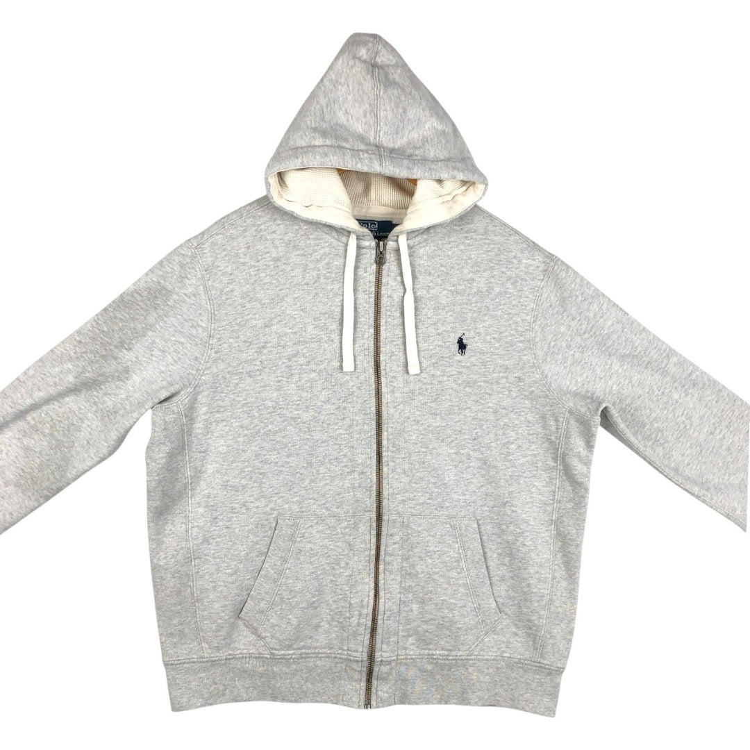 Ralph Lauren POLO by Ralph Lauren Sweat Full Zip Hoodie Men's XL cotton gray type Vintage Second Hand