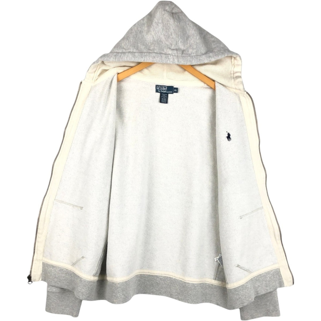 Ralph Lauren POLO by Ralph Lauren Sweat Full Zip Hoodie Men's XL cotton gray type Vintage Second Hand