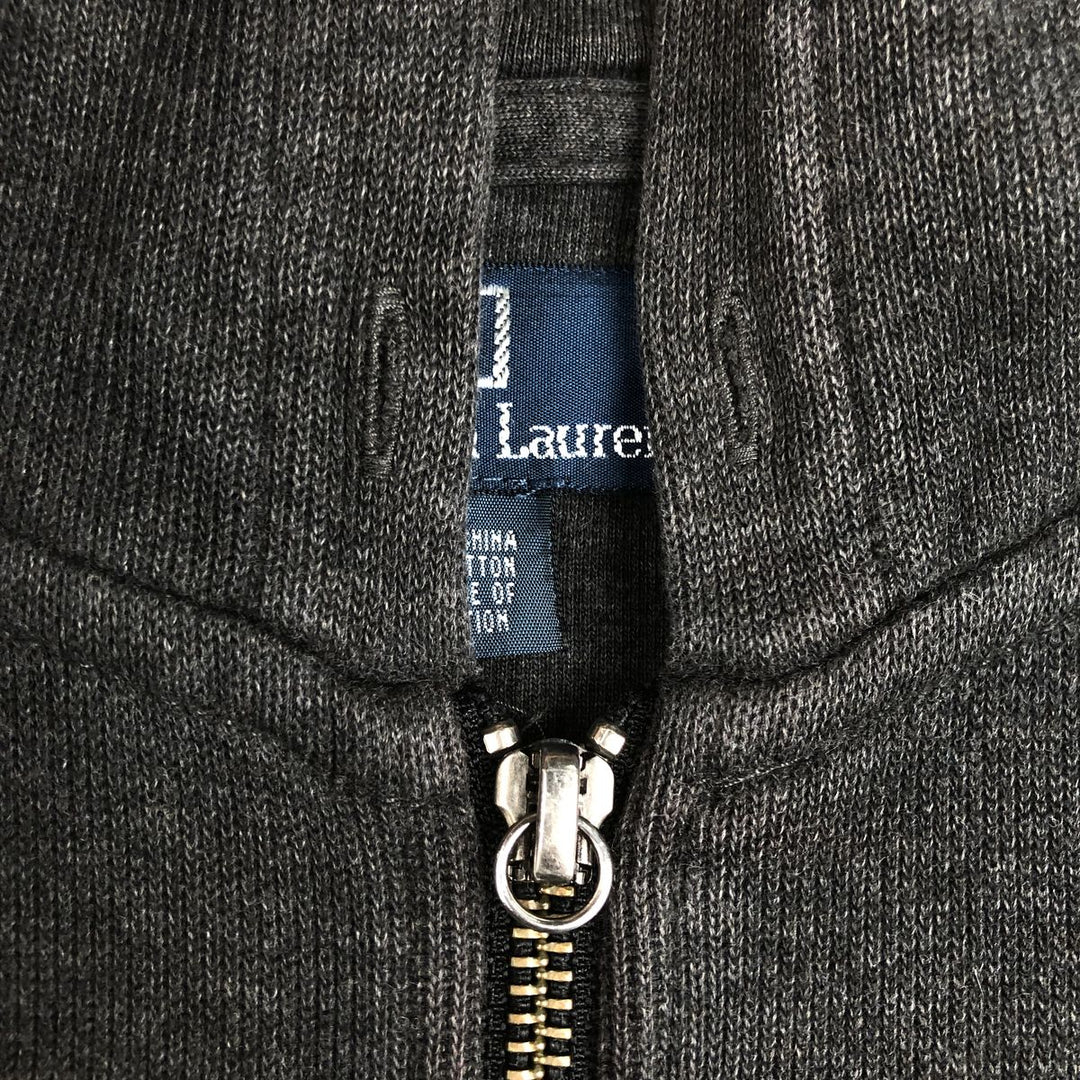 Ralph Lauren POLO by Ralph Lauren Sweat Full Zip Hoodie Men's M cotton Charcoal Vintage Second Hand