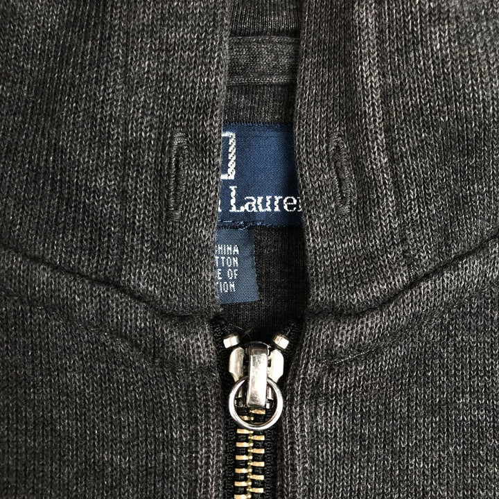 Ralph Lauren POLO by Ralph Lauren Sweat Full Zip Hoodie Men's M cotton Charcoal Vintage Second Hand
