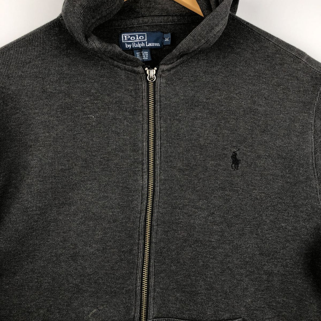 Ralph Lauren POLO by Ralph Lauren Sweat Full Zip Hoodie Men's M cotton Charcoal Vintage Second Hand
