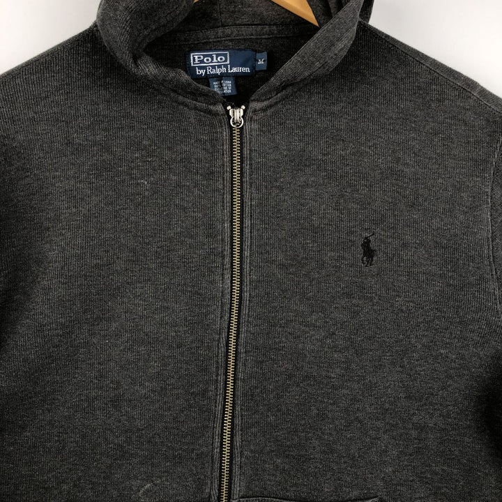 Ralph Lauren POLO by Ralph Lauren Sweat Full Zip Hoodie Men's M cotton Charcoal Vintage Second Hand