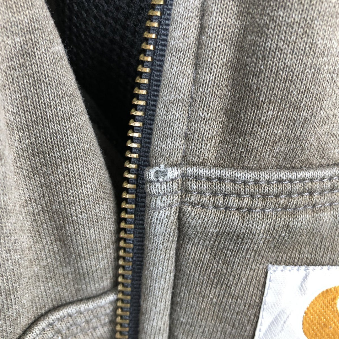 Carhartt Sweat Full Zip Hoodie Men's L size unclear Charcoal Vintage Second Hand
