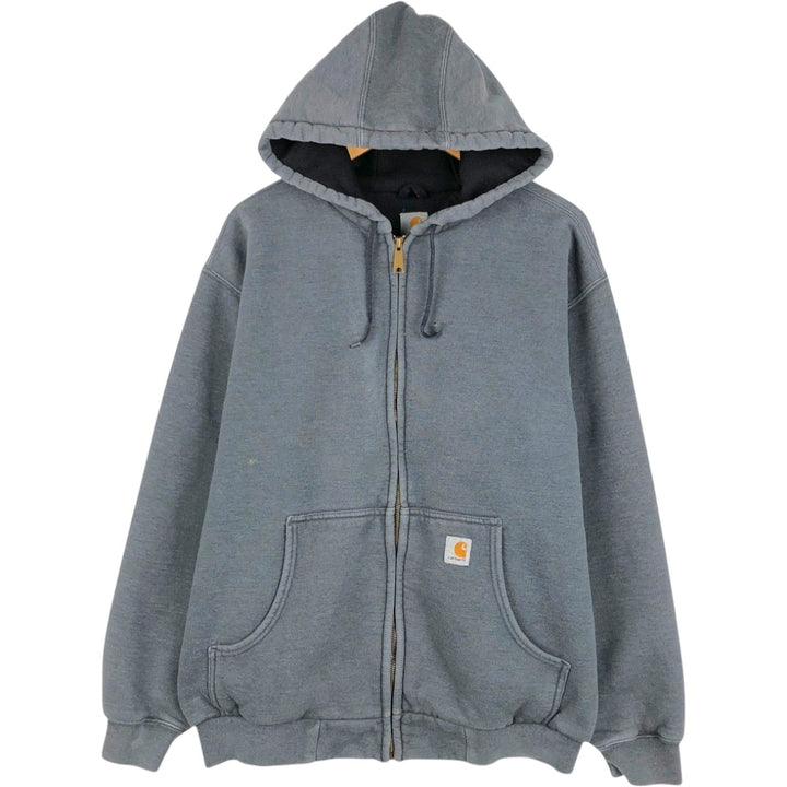 Carhartt Sweat Full Zip Hoodie Men's XL unclear Charcoal Vintage Second Hand