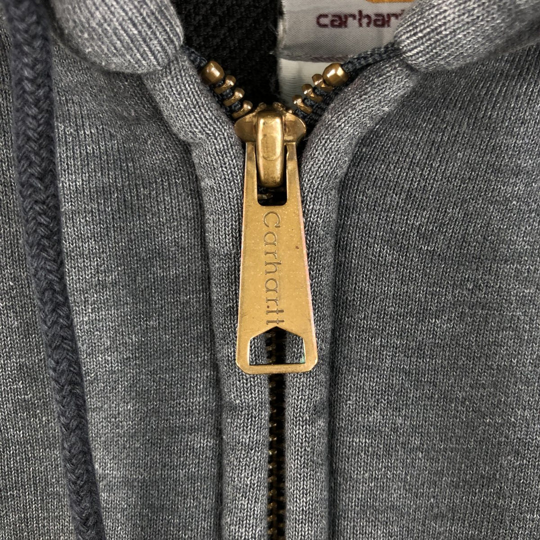 Carhartt Sweat Full Zip Hoodie Men's XL unclear Charcoal Vintage Second Hand