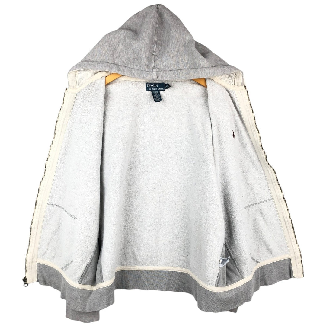 Ralph Lauren POLO by Ralph Lauren Sweat Full Zip Hoodie Men's XXL cotton white type Vintage Second Hand