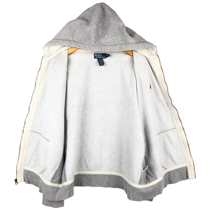 Ralph Lauren POLO by Ralph Lauren Sweat Full Zip Hoodie Men's XXL cotton white type Vintage Second Hand