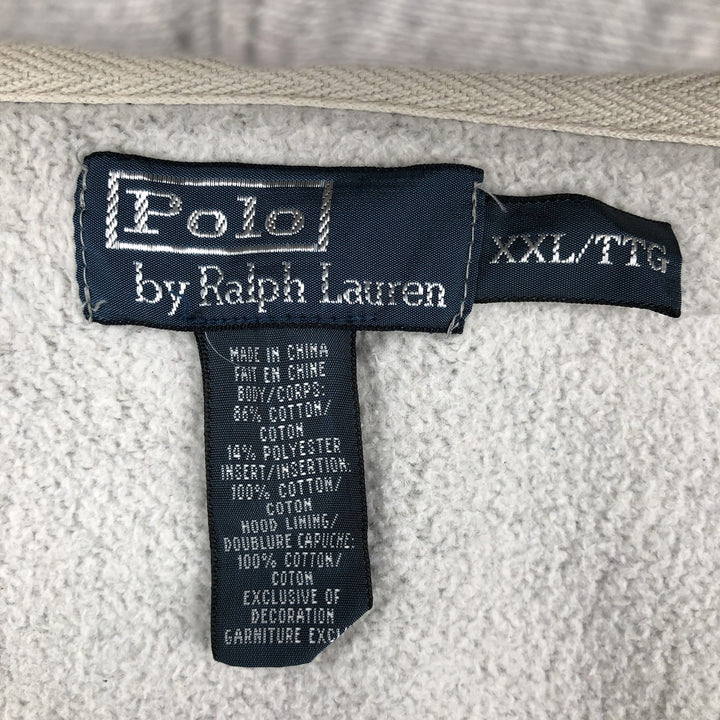 Ralph Lauren POLO by Ralph Lauren Sweat Full Zip Hoodie Men's XXL cotton white type Vintage Second Hand