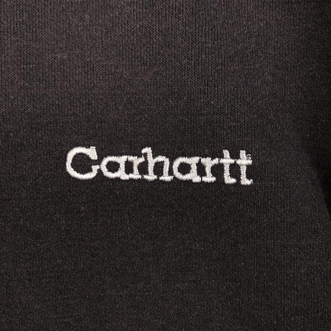 Carhartt Sweat Full Zip Hoodie Men's L size cotton black type Vintage Second Hand