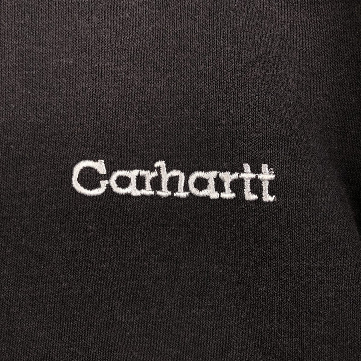 Carhartt Sweat Full Zip Hoodie Men's L size cotton black type Vintage Second Hand