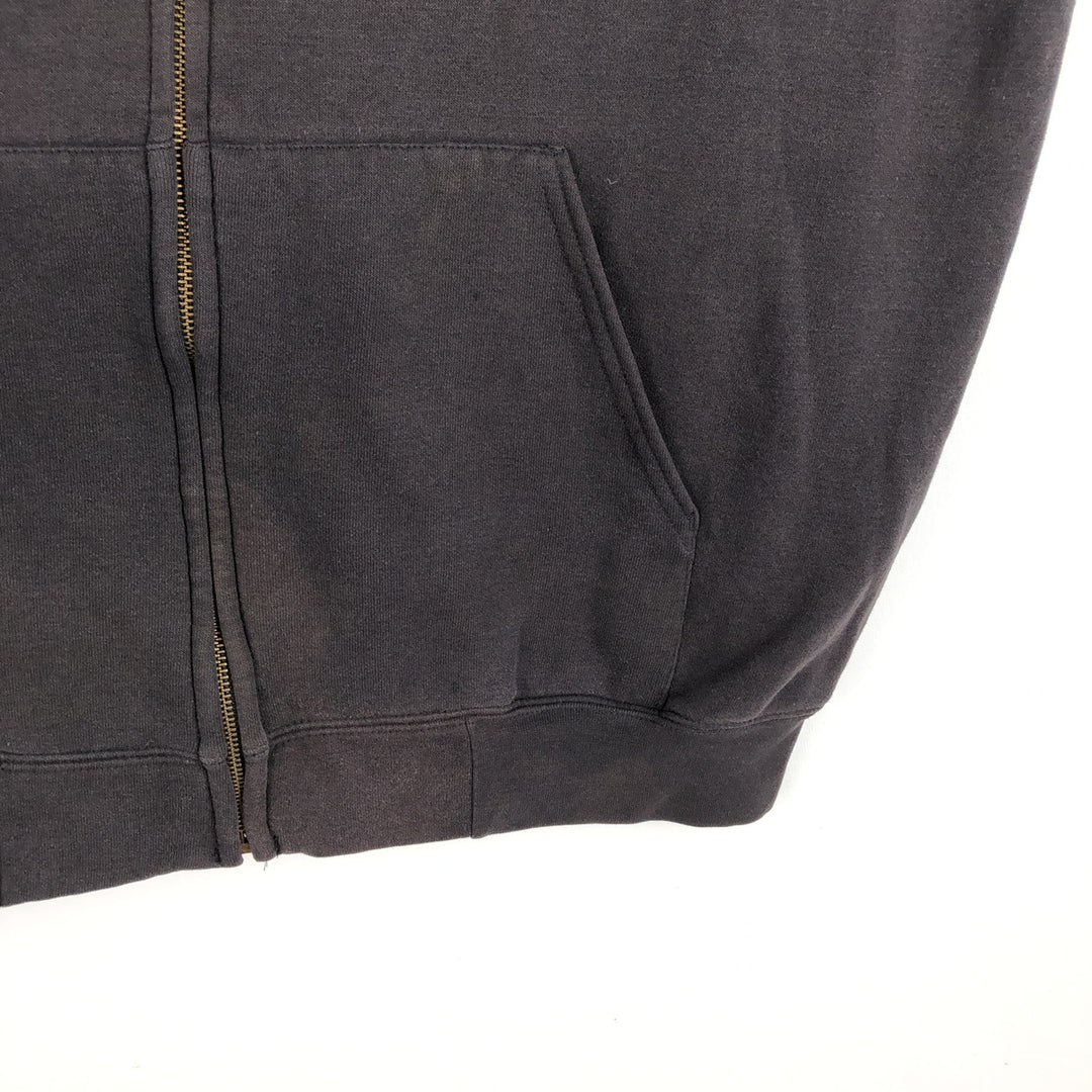 Carhartt Sweat Full Zip Hoodie Men's L size cotton black type Vintage Second Hand