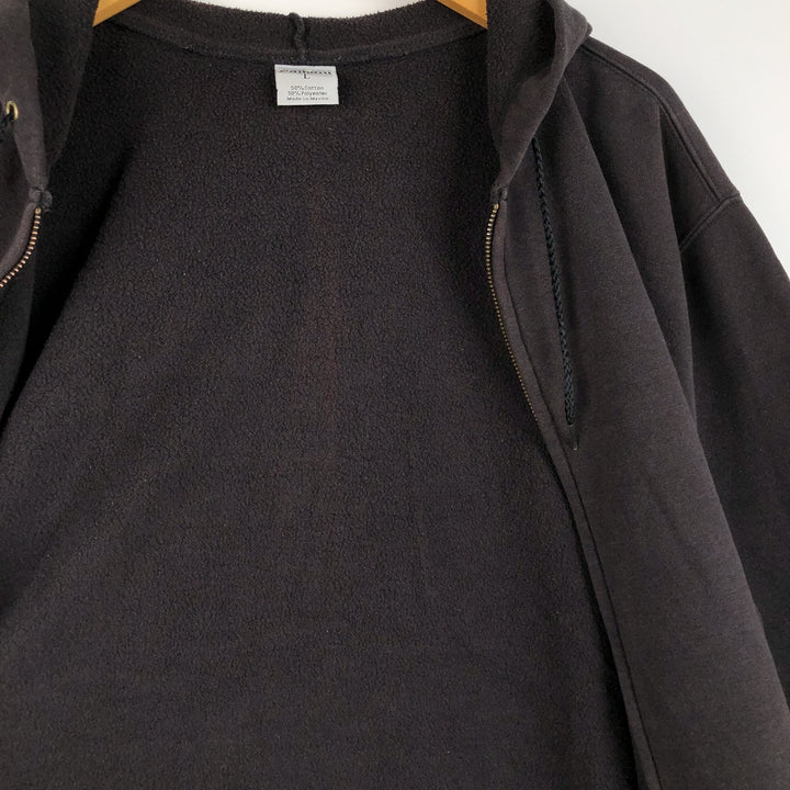 Carhartt Sweat Full Zip Hoodie Men's L size cotton black type Vintage Second Hand