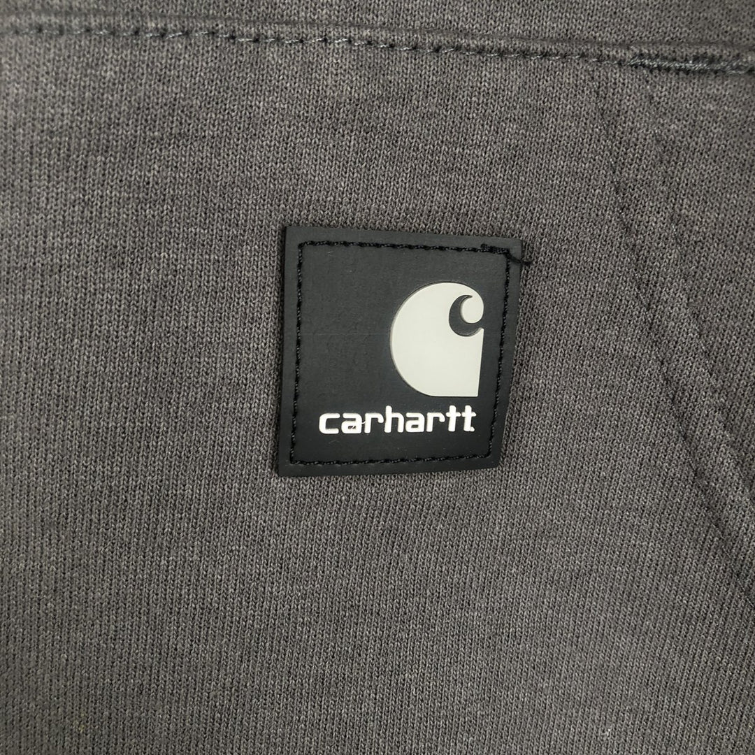 Carhartt Sweat Full Zip Hoodie Men's L size cotton Charcoal Vintage Second Hand