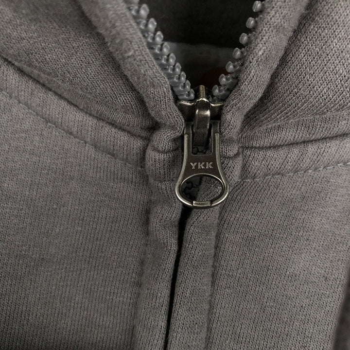 Carhartt Sweat Full Zip Hoodie Men's L size cotton Charcoal Vintage Second Hand
