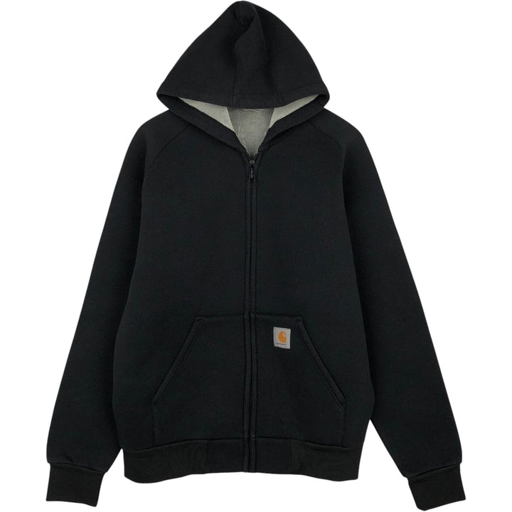Carhartt Sweat Full Zip Hoodie Men's XL cotton black type Vintage Second Hand
