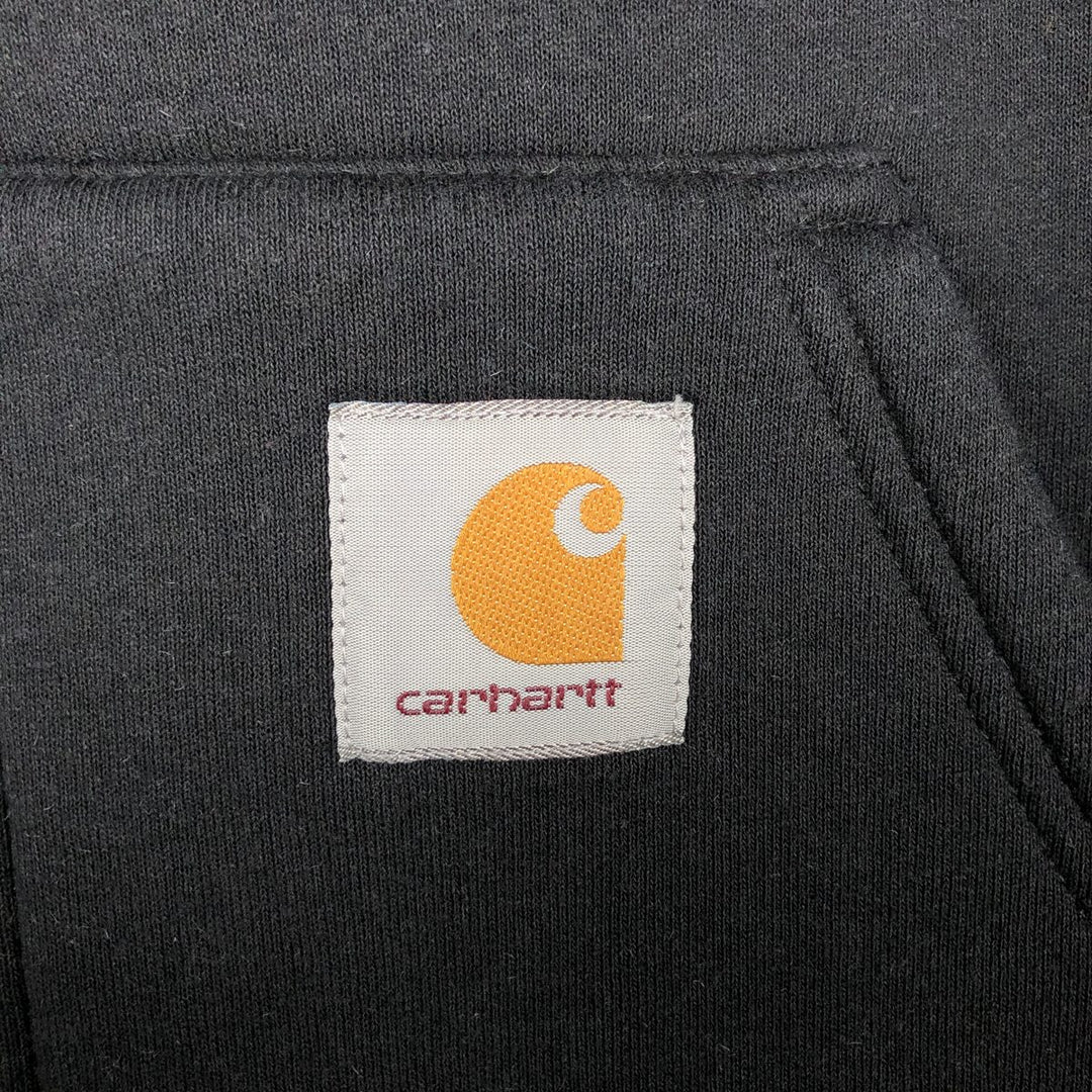 Carhartt Sweat Full Zip Hoodie Men's XL cotton black type Vintage Second Hand