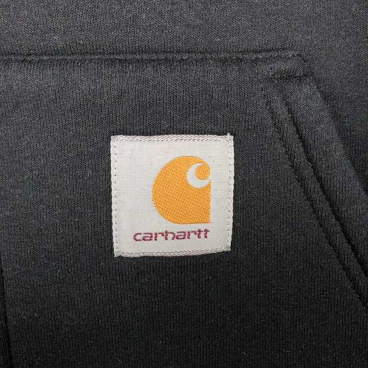 Carhartt Sweat Full Zip Hoodie Men's XL cotton black type Vintage Second Hand