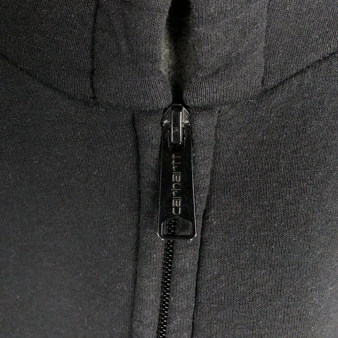 Carhartt Sweat Full Zip Hoodie Men's XL cotton black type Vintage Second Hand