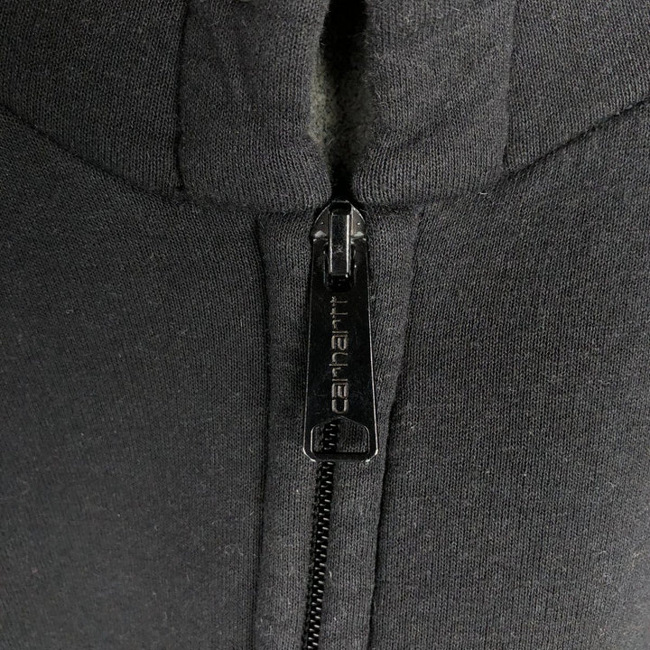 Carhartt Sweat Full Zip Hoodie Men's XL cotton black type Vintage Second Hand