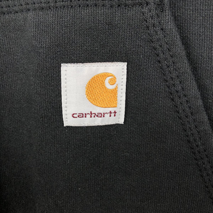 Carhartt Loose Fit Sweat Full Zip Hoodie, Men's L size cotton black type Vintage Second Hand