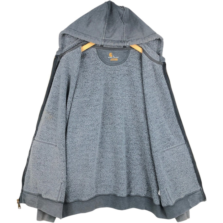 Carhartt ORIGINAL FIT Sweat Full Zip Hoodie, Men's L size cotton gray type Vintage Second Hand