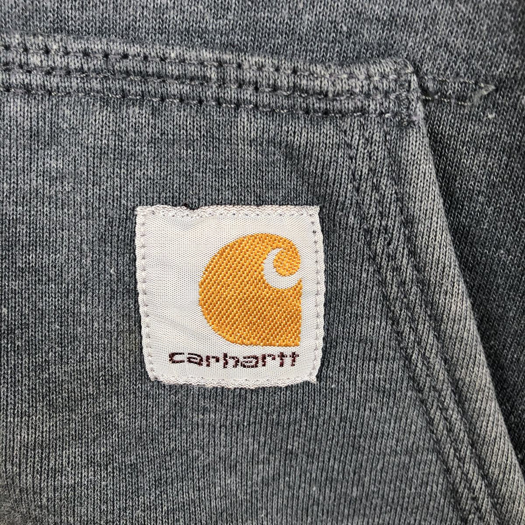 Carhartt ORIGINAL FIT Sweat Full Zip Hoodie, Men's L size cotton gray type Vintage Second Hand
