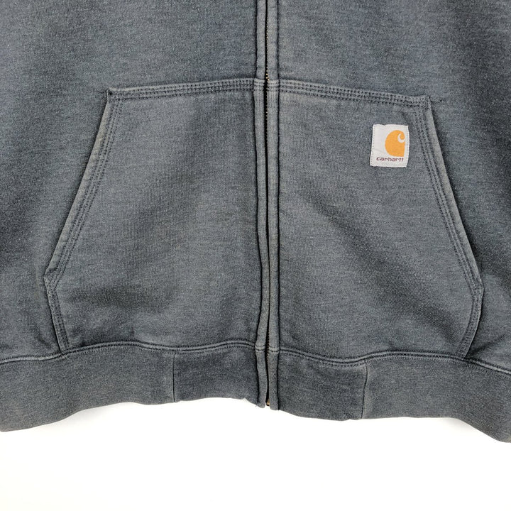 Carhartt ORIGINAL FIT Sweat Full Zip Hoodie, Men's L size cotton gray type Vintage Second Hand