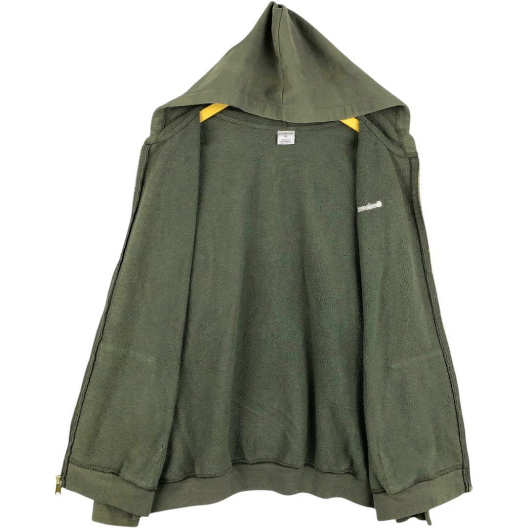 Carhartt Sweat Full Zip Hoodie Men's XL cotton green type Vintage Second Hand