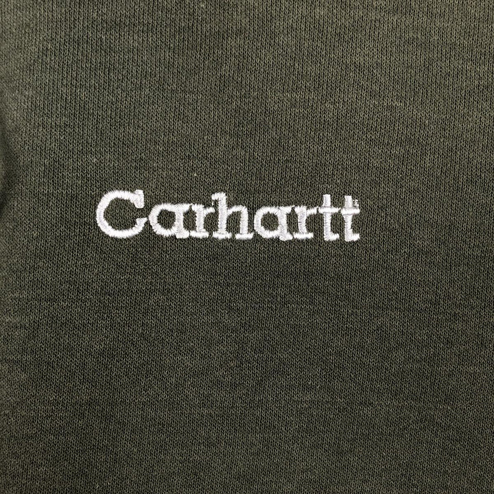 Carhartt Sweat Full Zip Hoodie Men's XL cotton green type Vintage Second Hand