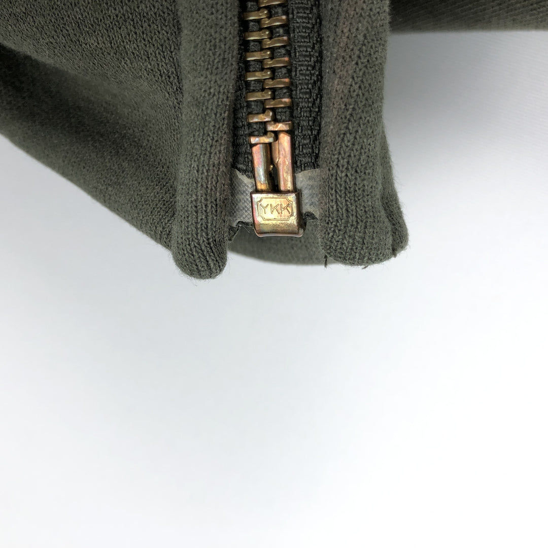 Carhartt Sweat Full Zip Hoodie Men's XL cotton green type Vintage Second Hand
