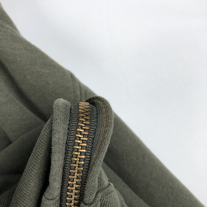 Carhartt Sweat Full Zip Hoodie Men's XL cotton green type Vintage Second Hand