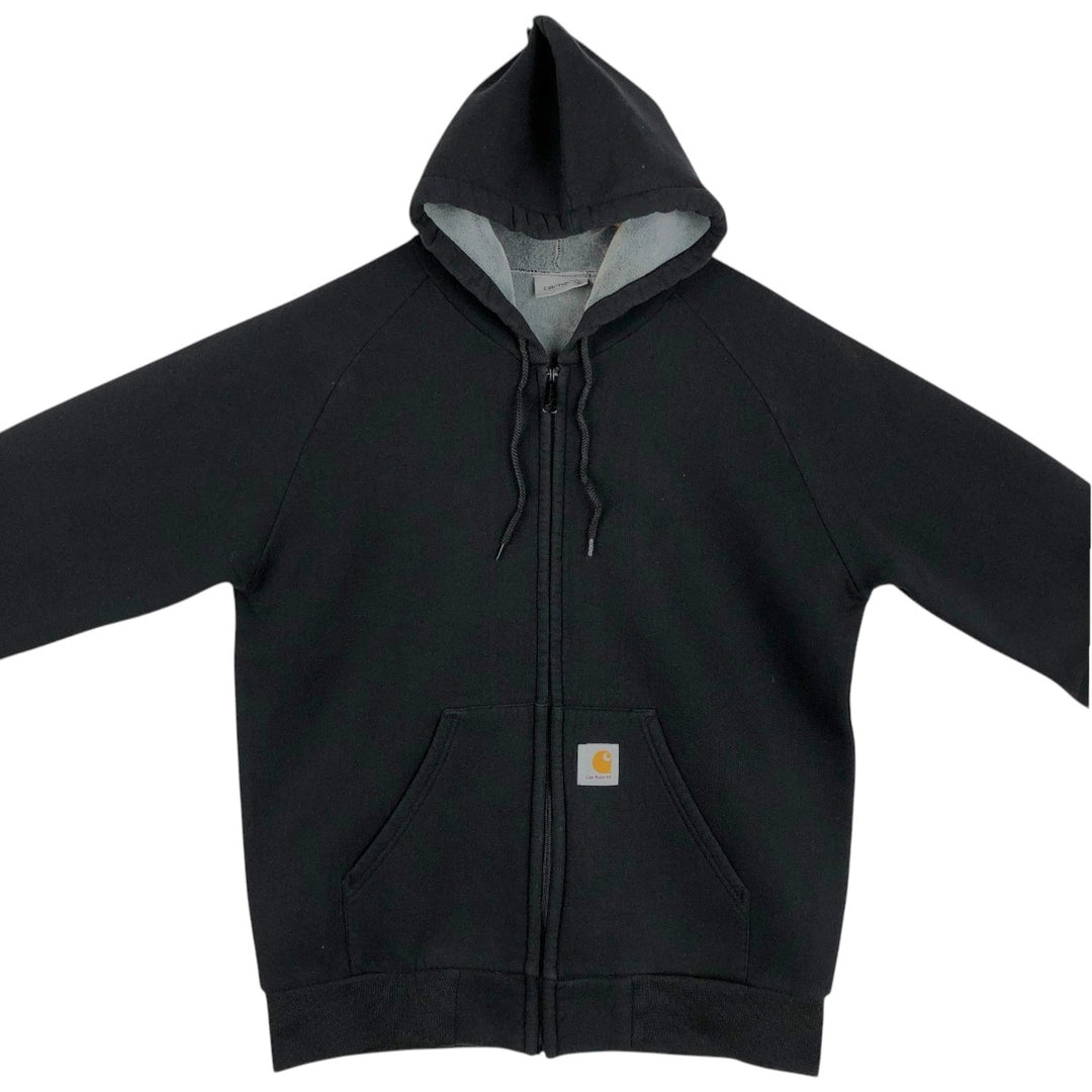 Carhartt Sweat Full Zip Hoodie Men's XL cotton black type Vintage Second Hand