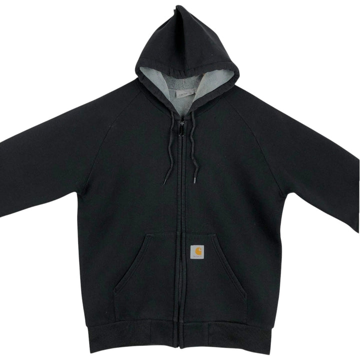 Carhartt Sweat Full Zip Hoodie Men's XL cotton black type Vintage Second Hand