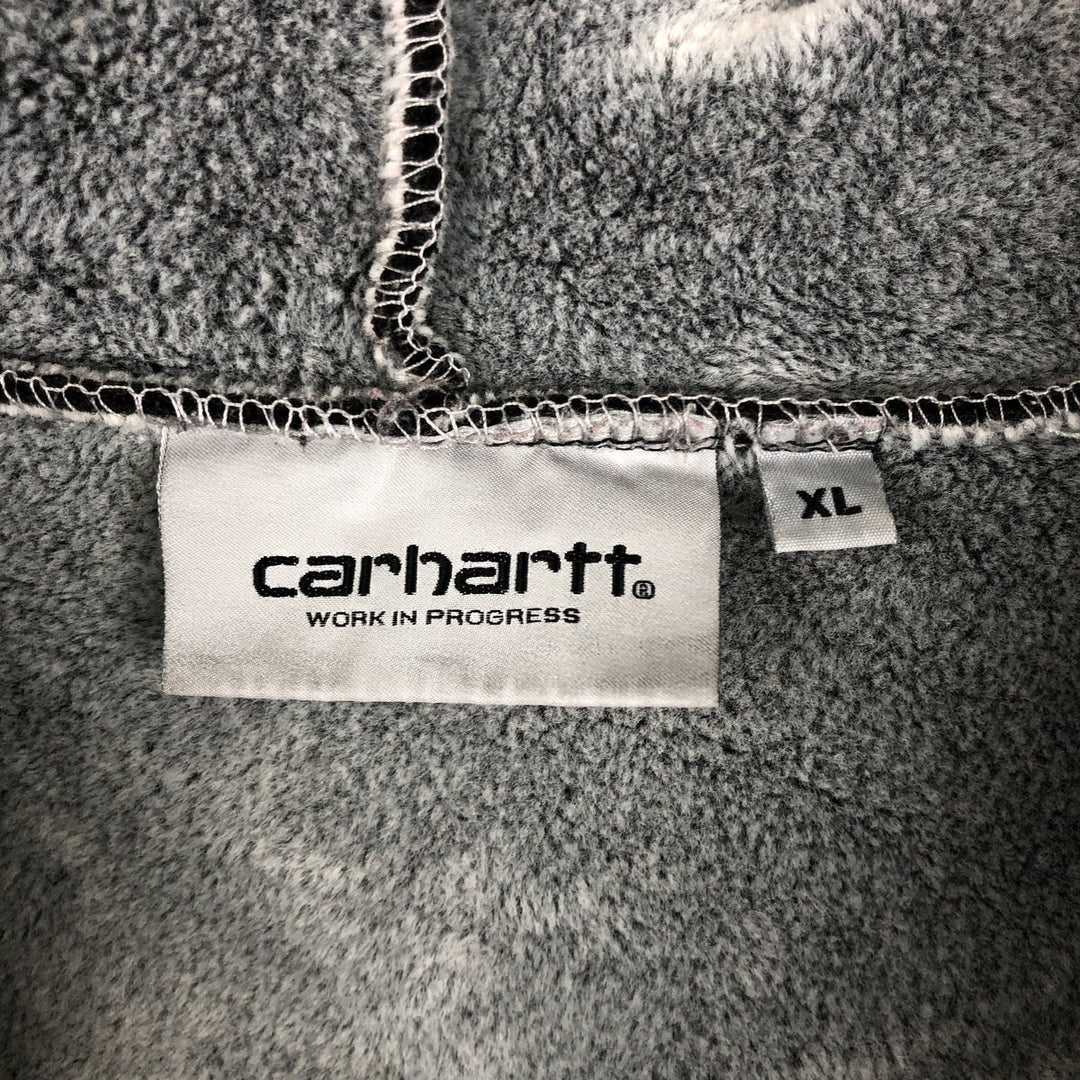 Carhartt Sweat Full Zip Hoodie Men's XL cotton black type Vintage Second Hand