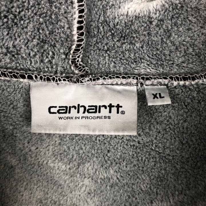 Carhartt Sweat Full Zip Hoodie Men's XL cotton black type Vintage Second Hand