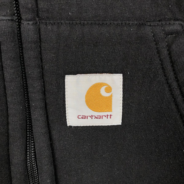Carhartt Sweat Full Zip Hoodie Men's XL cotton black type Vintage Second Hand