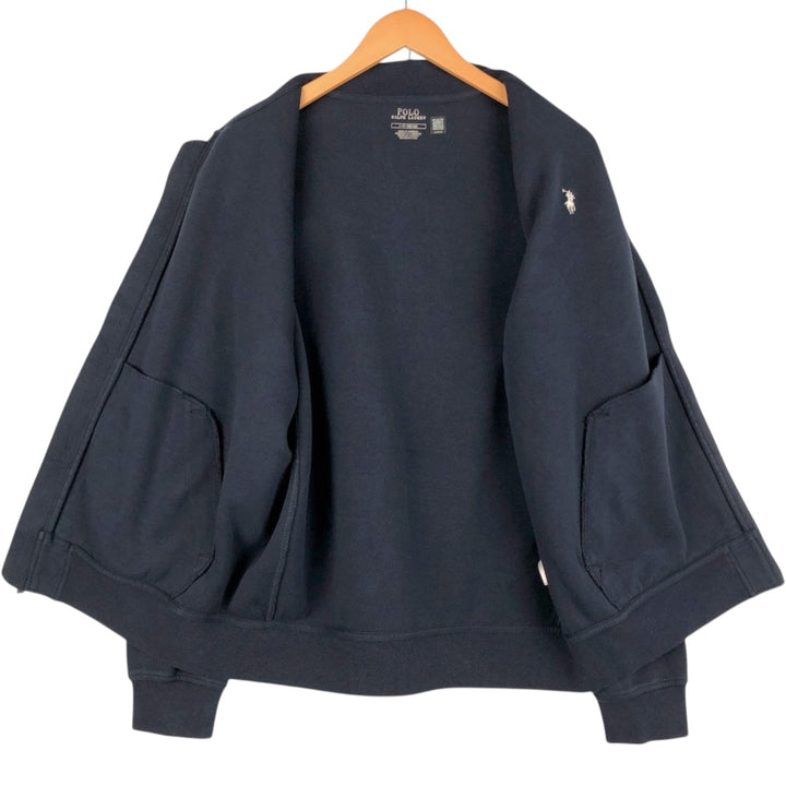 Ralph Lauren POLO RALPH LAUREN Full Zip Sweatshirt Trainer Men's L size cotton navy blue type Vintage Second Hand