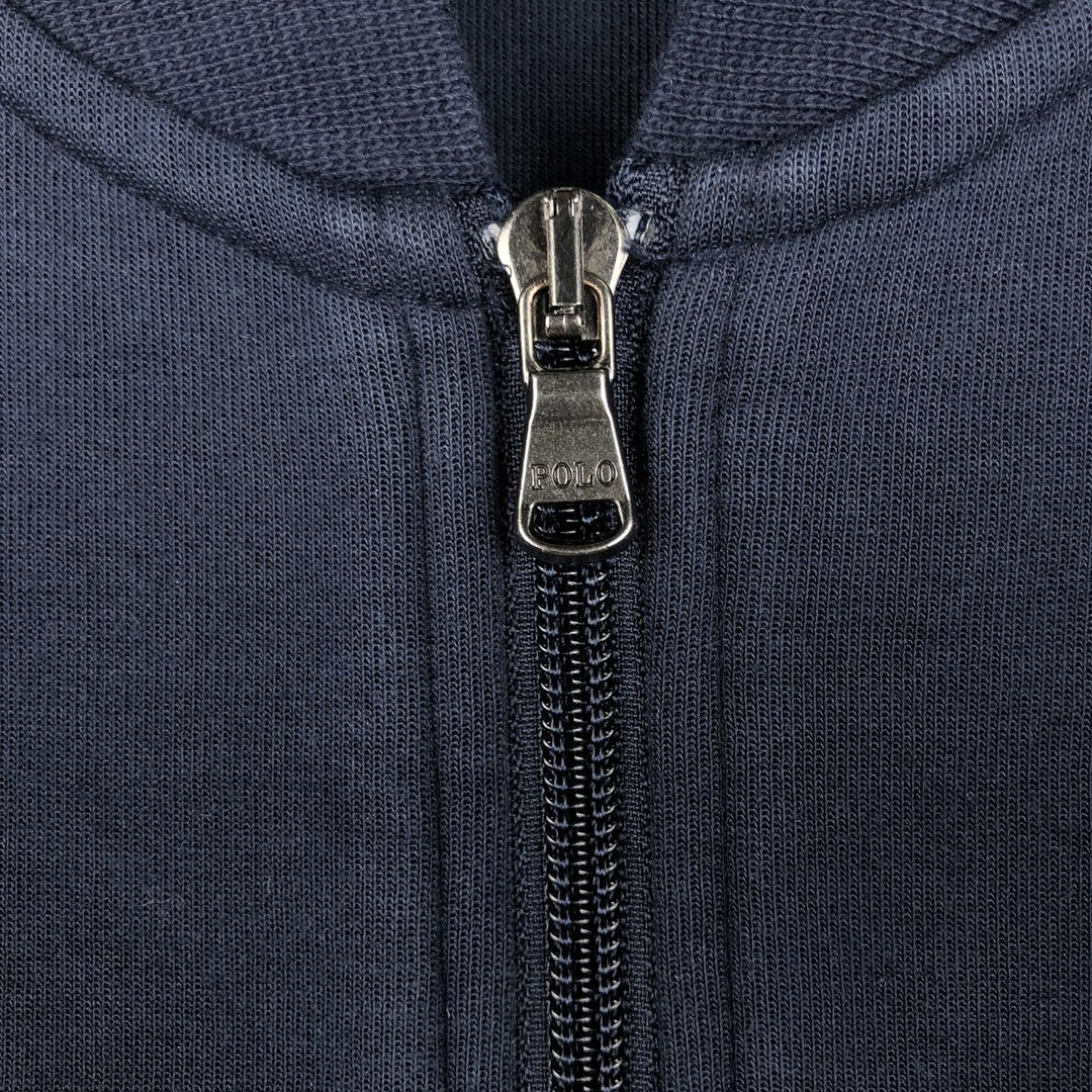 Ralph Lauren POLO RALPH LAUREN Full Zip Sweatshirt Trainer Men's L size cotton navy blue type Vintage Second Hand