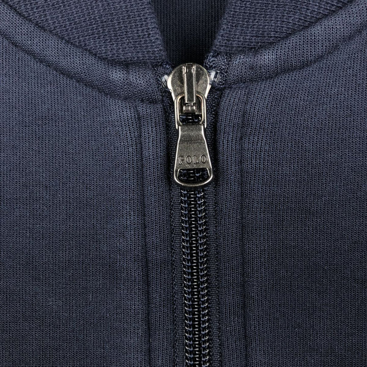 Ralph Lauren POLO RALPH LAUREN Full Zip Sweatshirt Trainer Men's L size cotton navy blue type Vintage Second Hand