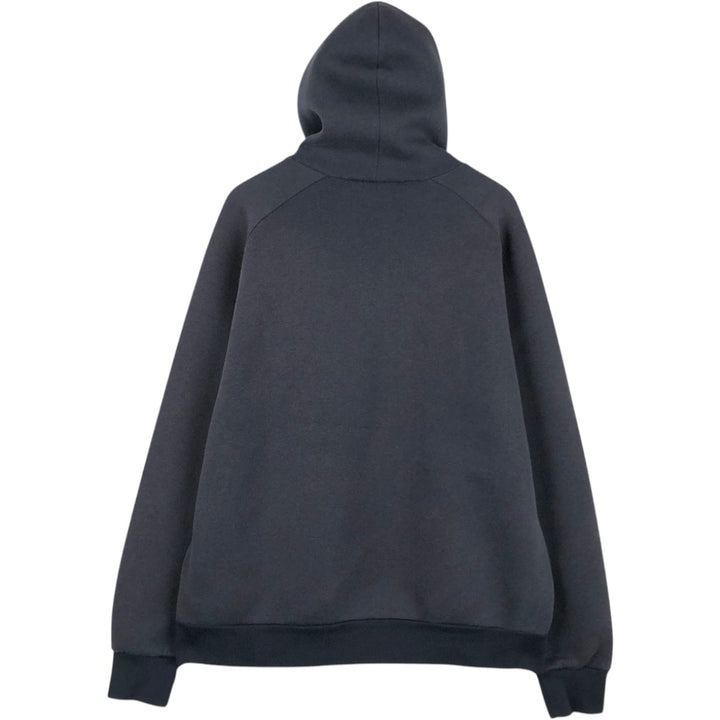 Carhartt Sweat Full Zip Hoodie Men's XXL cotton navy blue type Vintage Second Hand