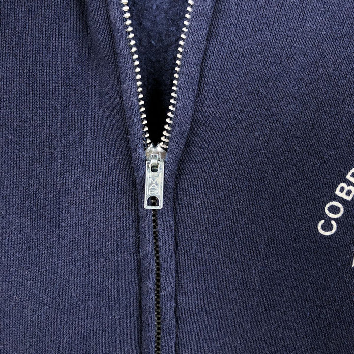 80'S Russell JERZEES Jerseys Sweat Full Zip Hoodie Made in USA Men's L Size Vintage polyester navy blue type Vintage Second Hand