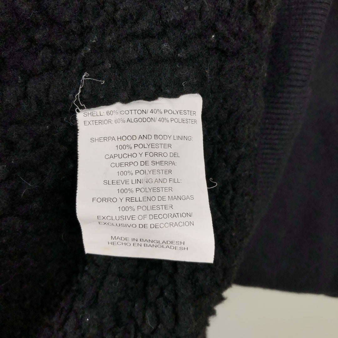 Wrangler Sweat Full-Zip Hoodie, Men's Size XL (approx.) cotton black type Vintage Second Hand