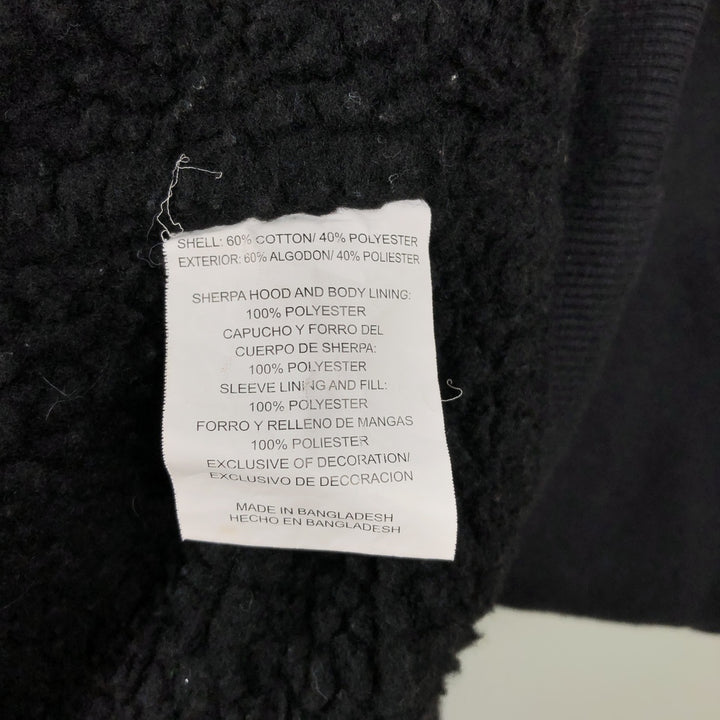 Wrangler Sweat Full-Zip Hoodie, Men's Size XL (approx.) cotton black type Vintage Second Hand
