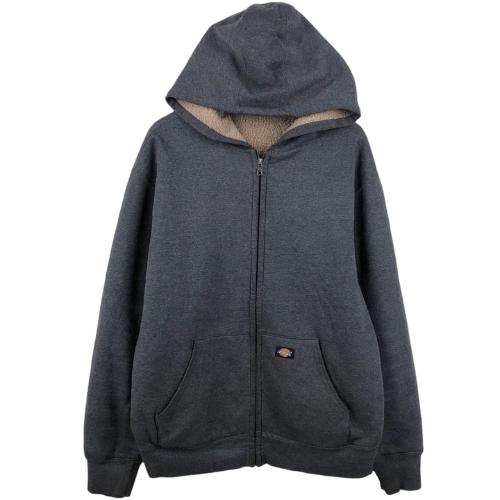 Dickies Sweat Full Zip Hoodie Men's XL cotton Charcoal Vintage Second Hand
