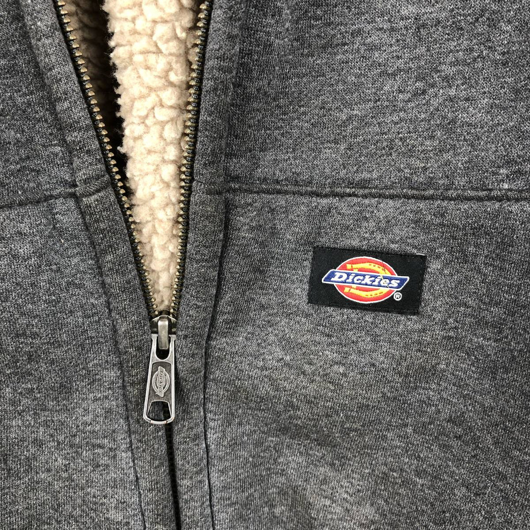Dickies Sweat Full Zip Hoodie Men's XL cotton Charcoal Vintage Second Hand