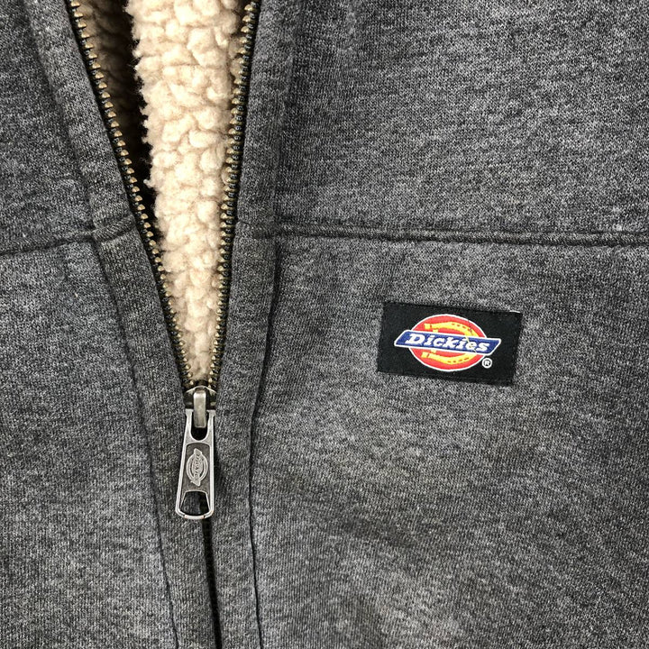 Dickies Sweat Full Zip Hoodie Men's XL cotton Charcoal Vintage Second Hand